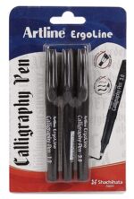 Artline Ergoline Calligraphy Fountain Pen Set - Pack of 3 (Black)