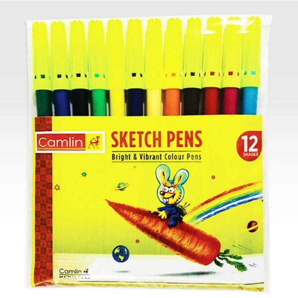 camel/camlin sketch pens 12 shades