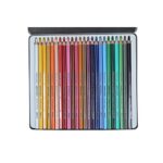 Doms Fsc 24 Colour Pencil Flat Tin