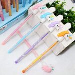 Designer Cute Unicorn Bullet Pencils Lead Nib Push Pencils Non Sharpening Colorful Printed Body