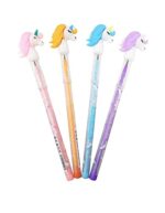 Designer Cute Unicorn Bullet Pencils Lead Nib Push Pencils Non Sharpening Colorful Printed Body