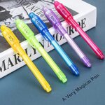 invisible ink pen with uv lights multifunction pen