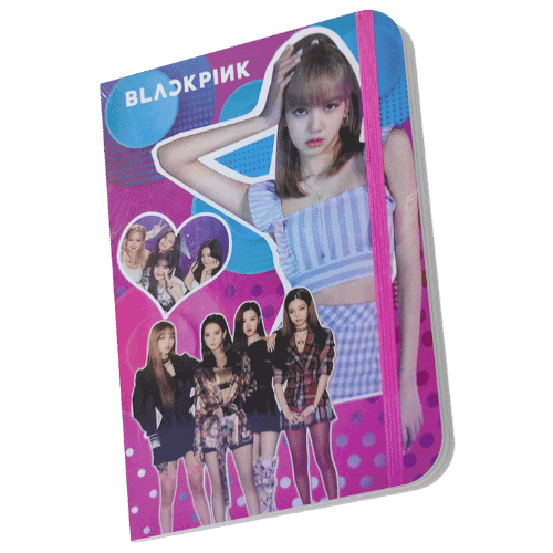 Black Pink Theme A5 Size ruled Notebook