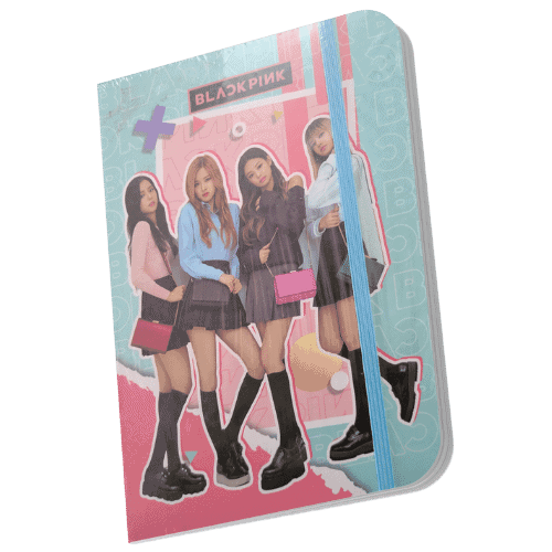 Black Pink Theme A5 Size ruled