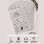 Newspaper Style Bouquet Wrapping Paper | 10 Sheets | 58x58 cm | Gift Wrapping Sheets - Image 2