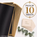Premium Black Flower Bouquet Wrapping Paper with Gold Edge – Waterproof Floral Wrap Sheets (10-Sheets) - Image 2